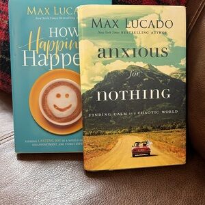 Max Lucado Book Set - Anxious for Nothing & How Happiness Happens